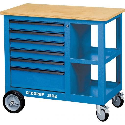 Gedore 6620540 pracovní stůl na kolečkách (š x v x h) 950 x 870 x 550 mm modrá