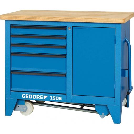 Gedore 6621780 pracovní stůl na kolečkách (d x š x v) 665 x 1100 x 900 mm modrá