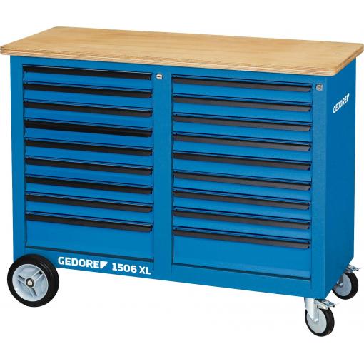 Gedore 2528096 pracovní stůl na kolečkách (š x v x h) 1250 x 985 x 550 mm modrá