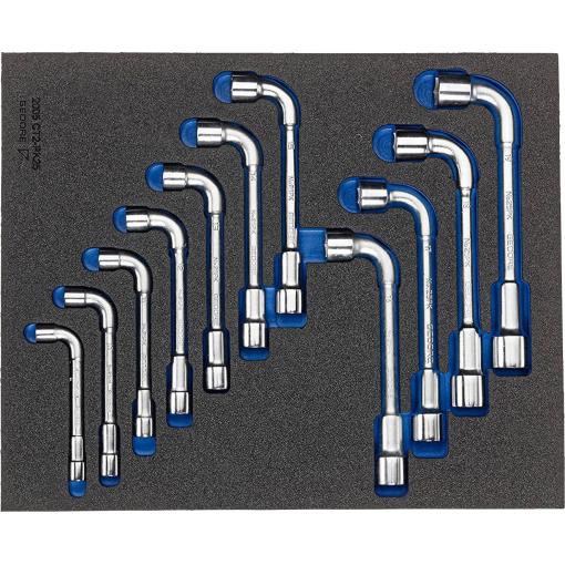 Gedore 2005 CT2-25PK 2841851 dvojitý zástrčný klíč 11dílná