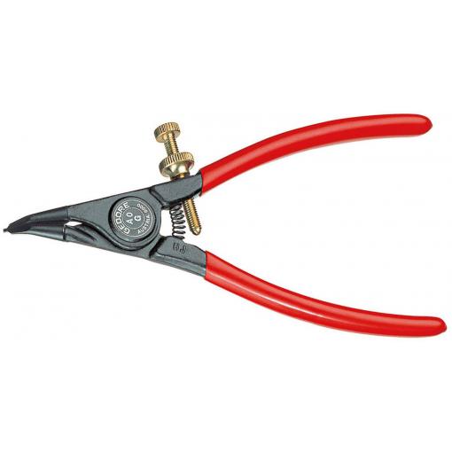 Gedore 6700140 montážní nářadí Vhodné pro (kleště na pojistné kroužky) vnější kroužky 1.5-3.5 mm Tvar hrotu zahnutý o 30°