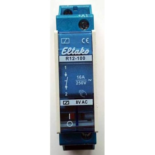 Eltako R12-100-8V spínací relé , 8 V, 8 A, 1 spínací kontakt, 1 ks