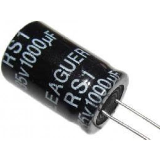 1000u/35V 85° 13x21x5mm, elektrolyt.kondenzátor radiální