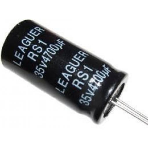 4700u/35V 85° 18x36x7,5mm, elektrolyt.kondenzátor radiální