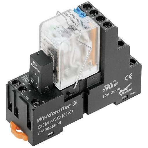 Weidmüller DRMKIT 220VDC 2CO LD/PB vazební relé 220 V/DC 10 A 2 přepínací kontakty 10 ks