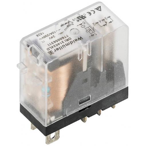 Weidmüller DRI314024, 7760056297 zátěžové relé, 250 V/AC, 250 V/DC, 10 A, 20 ks