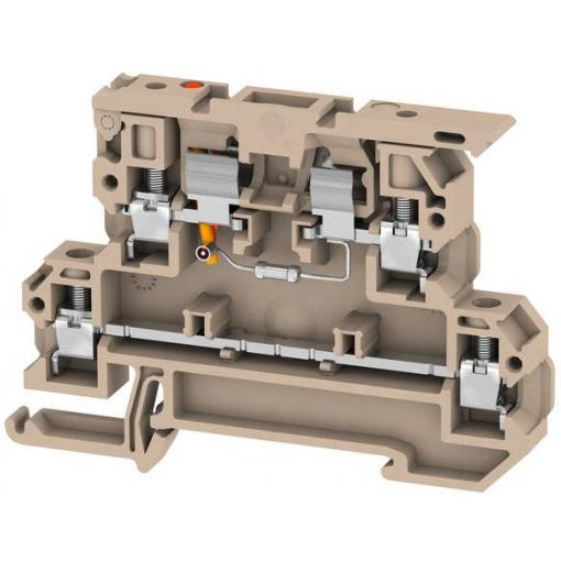 Weidmüller 9802720001 jisticí řadová svorka 4 mm šroubovací béžová 50 ks