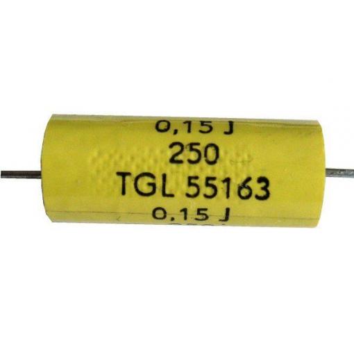 150n/250V TGL55163, svitkový kondenzátor axiální, pr. 10x25mm