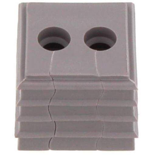 Weidmüller CABTITE SE 2/8 SML GY těsnící vložka s drážkami Průměr svorky (max.) 9 mm TPE světle šedá 10 ks