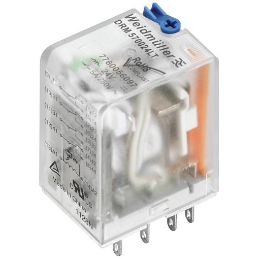 Weidmüller DRM270024LT AU, 7760056185 zátěžové relé, 250 V/AC, 10 A, 20 ks