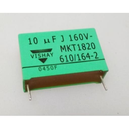 10u/160V svitkový kondenzátor MKT1820 VISHAY