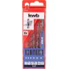 kwb 423140 HSS sada spirálových vrtáku do kovu 6dílná 2 mm, 3 mm, 4 mm, 5 mm, 6 mm, 8 mm DIN 338 válcová stopka 1 ks