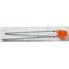 LED dioda 3 mm červená, rozptylová, 3 mCd, 30 mA