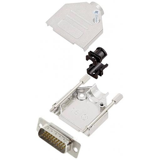 encitech DTZK15-HDP26-W-K 6355-8012-02 sada D-SUB kolíkové lišty 180 ° Pólů: 26 pájecí kalíšek 1 ks