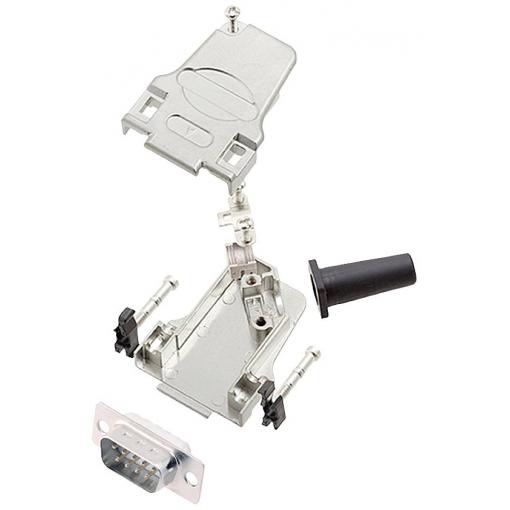 encitech D45ZF09-DMP-W-K 6355-8047-01 sada D-SUB kolíkové lišty 45 ° Pólů: 9 pájecí kalíšek 1 ks