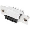 encitech DB09-SS-K 2101-0181-11 D-SUB zásuvková lišta 180 ° Pólů: 9 pájecí kalíšek 1 ks Tray
