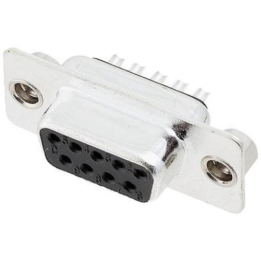 encitech DB09-SS-K 2101-0181-11 D-SUB zásuvková lišta 180 ° Pólů: 9 pájecí kalíšek 1 ks Tray