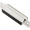 encitech DB25-SS 2101-0180-13 D-SUB zásuvková lišta 180 ° Pólů: 25 pájecí kalíšek 1 ks Tray