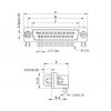 encitech DRB-15F-TBG-110 2103-2100-12 D-SUB zásuvková lišta 90 ° Pólů: 15 pájecí piny 1 ks Tray