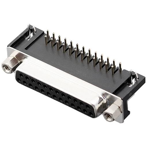 encitech DRB-25F-TBG-110 2103-2100-13 D-SUB zásuvková lišta 90 ° Pólů: 25 pájecí piny 1 ks Tray