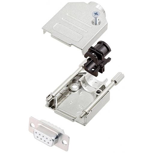encitech DTZK09-DBS-W-K 6355-8002-11 sada D-SUB zásuvková lišta 180 ° Pólů: 9 pájecí kalíšek 1 ks