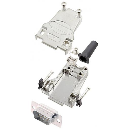 encitech DTZF09-DBP-W-K 6355-8044-01 sada D-SUB kolíkové lišty 180 ° Pólů: 9 pájecí kalíšek 1 ks