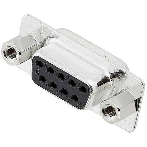 encitech DB15-SS-J 2101-0182-12 D-SUB zásuvková lišta 180 ° Pólů: 15 pájecí kalíšek 1 ks Tray