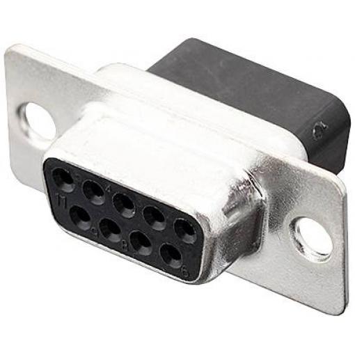 encitech DBC09-SS 2101-0190-11 D-SUB zásuvková lišta 180 ° Pólů: 9 krimpované 1 ks Tray