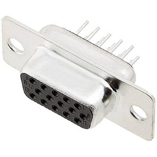 encitech HDD-15-F-T-B-M 2103-0400-11 D-SUB zásuvková lišta 180 ° Pólů: 15 pájecí piny 1 ks Tray