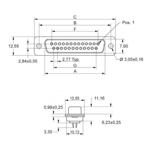 encitech DB15-SS-K 2101-0181-12 D-SUB zásuvková lišta 180 ° Pólů: 15 pájecí kalíšek 1 ks Tray