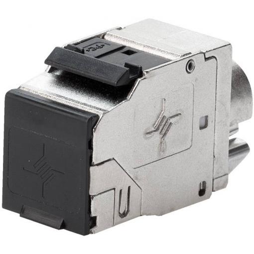 Telegärtner 100023211, RJ45 konektor, zásuvka, kov, 1 ks