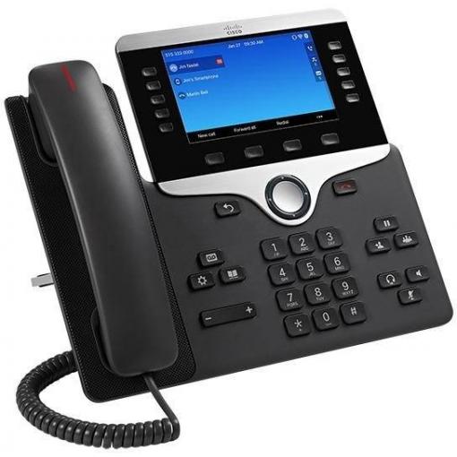 Cisco CP-8861-3PCC-K9= systémový telefon, VoIP barevný displej antracitová