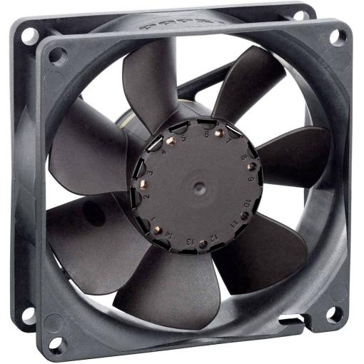 EBM Papst 8412NH axiální ventilátor, 12 V/DC, 78 m³/h, (d x š x v) 80 x 80 x 25.4 mm, 9292506115
