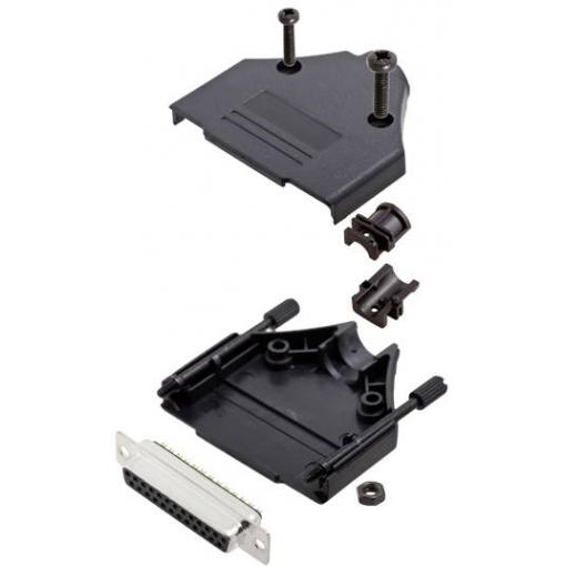 TRU COMPONENTS TCDTPKP25DMSK 7708568 sada D-SUB zásuvková lišta 180 ° Pólů: 25 pájecí kalíšek 1 ks