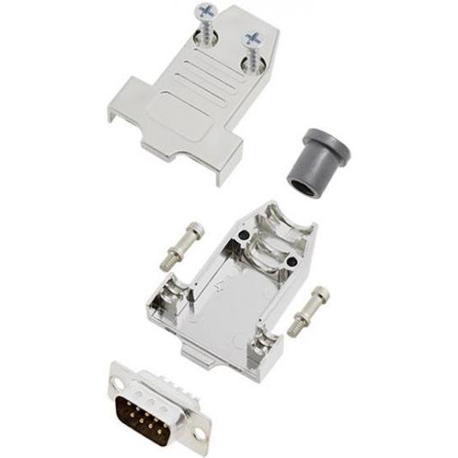 TRU COMPONENTS TCDTNT09MDBPK 7708800 sada D-SUB kolíkové lišty 180 ° Pólů: 9 pájecí kalíšek 1 ks
