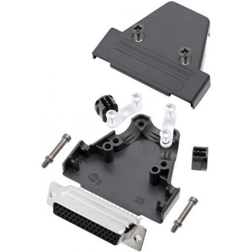 TRU COMPONENTS TCTRIP25HDS44K TCTRIP25HDS44K Pólů: 44 plast 180 ° černá 1 ks