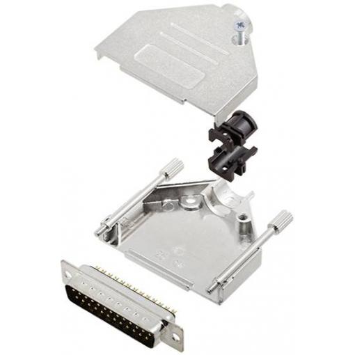 TRU COMPONENTS TCDTZK25DMPK 7708988 sada D-SUB kolíkové lišty 180 ° Pólů: 25 pájecí kalíšek 1 ks