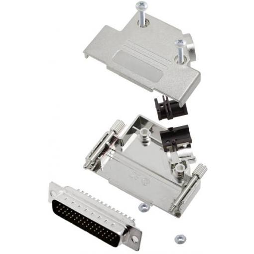 TRU COMPONENTS TCD45PKM25HDP44K 7709452 sada D-SUB kolíkové lišty 45 ° Pólů: 44 pájecí kalíšek 1 ks