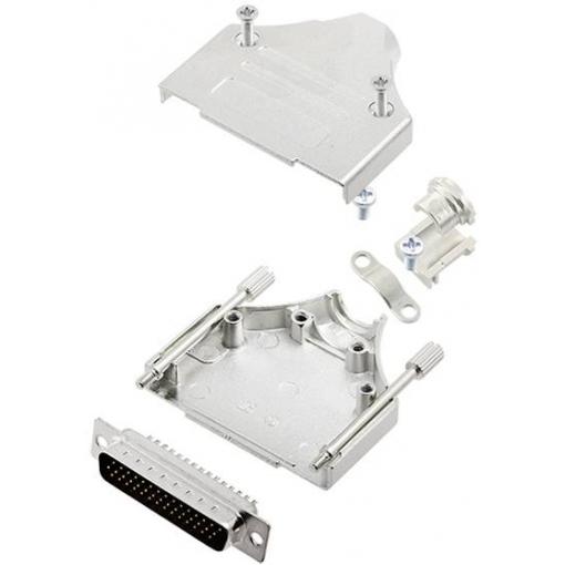 TRU COMPONENTS TCMHDM25HDP44K 7709632 sada D-SUB kolíkové lišty 180 ° Pólů: 44 pájecí kalíšek 1 ks