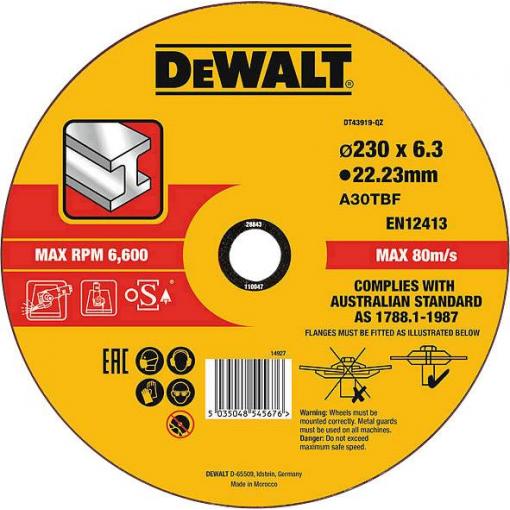 DEWALT DT43919-QZ DT43919 Ohrubovací kotouč Ø otvoru 22.23 mm 1 ks