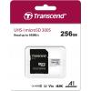 Transcend Premium 300S paměťová karta microSDXC 256 GB Class 10, UHS-I, UHS-Class 3, v30 Video Speed Class, A1 Application Performance Class vč. SD adaptéru