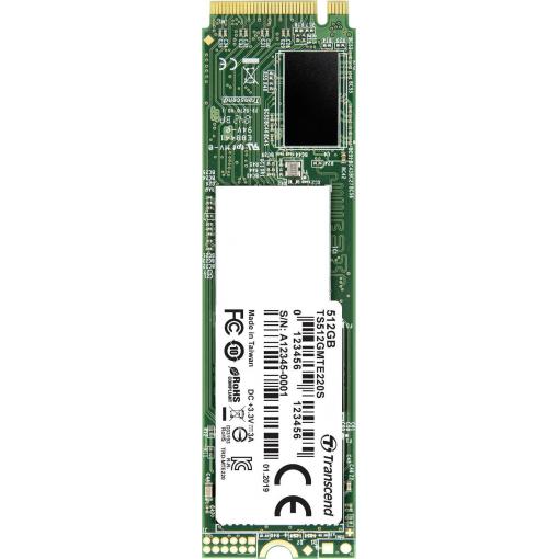 Transcend 220S 512 GB interní SSD disk NVMe/PCIe M.2 M.2 NVMe PCIe 3.0 x4 Retail TS512GMTE220S