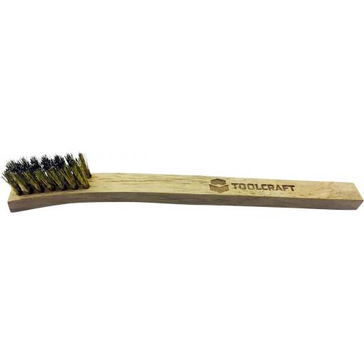 TOOLCRAFT kartáč na zapalovací svíčky dřevo, mosaz 200 mm 1 ks