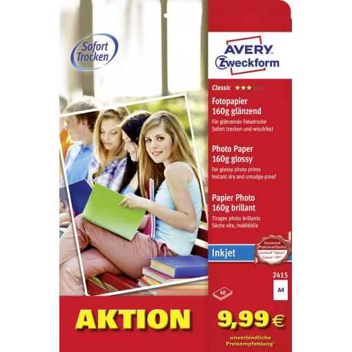 Avery-Zweckform Everyday Inkjet Photo Paper glossy 2415 fotografický papír A4 160 g/m² 50 listů lesklý