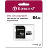 Transcend High Endurance 350V paměťová karta microSDXC 64 GB Class 10, UHS-I vč. SD adaptéru