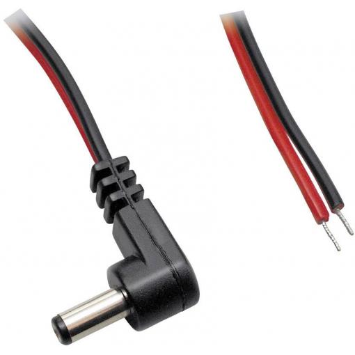 BKL Electronic 075113 nízkonapěťový připojovací kabel nízkonapěťová zástrčka - kabel s otevřenými konci 5.50 mm 2.50 mm 0.50 m 1 ks