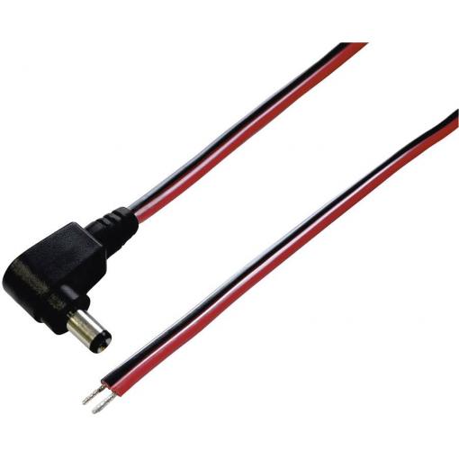 BKL Electronic 075147 nízkonapěťový připojovací kabel nízkonapěťová zástrčka - kabel s otevřenými konci 5.50 mm 2.10 mm 30.00 cm 1 ks