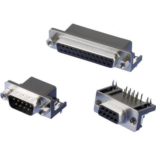 W & P Products 107-15-2-1-00 D-SUB zásuvková lišta 90 ° Pólů: 15 zahnuté pájecí piny 1 ks