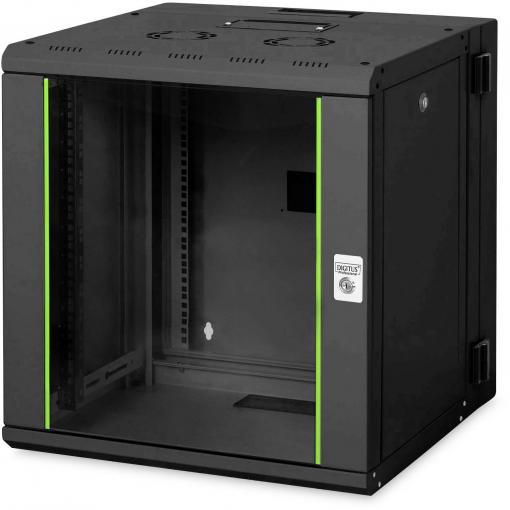 Digitus DN-19 12-U-3-SW 19 nástěnná rozváděcí skříň (š x v x h) 600 x 643 x 600 mm 12 U černá, černá (RAL 9005)