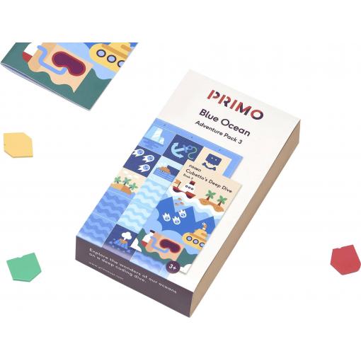 Primo Toys PRIMO009A-DE Cubetto MINT Coding dobrodružný balíček Modrý oceán doplňková sada od 3 let